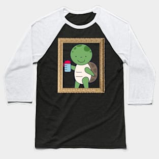 Turtle In A Frame Baseball T-Shirt